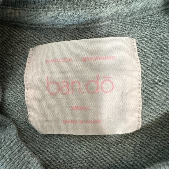 Ban.do Gray Sweatshirt "How Are You Feeling?" - Picture 6 of 6